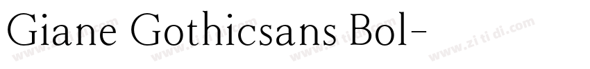 Giane Gothicsans Bol字体转换